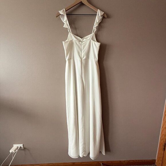 Women's S Lulus The Way to Love White Ruffled Maxi Dress - Picture 4 of 11
